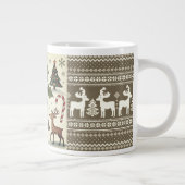 stijl, kerstpatroon grote koffiekop (Rechts)
