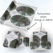 stijl Kerstspar tak Cadeaupapier