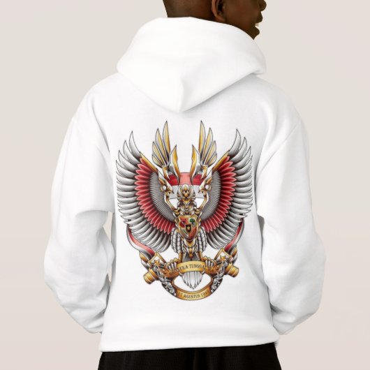 Stijl: Kinderen Pullover Hoodie Wanneer het weer u (Achterkant)