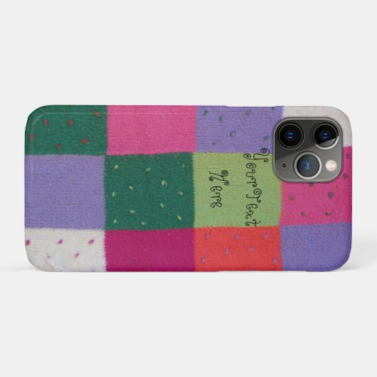  stijl kleurrijk gebreid patchwork ontwerp Case-Mate iPhone case (Achterkant (horizontaal))