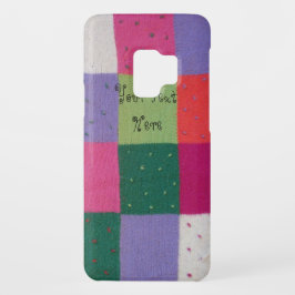  stijl kleurrijk gebreid patchwork ontwerp iPhone 11 pro hoesje