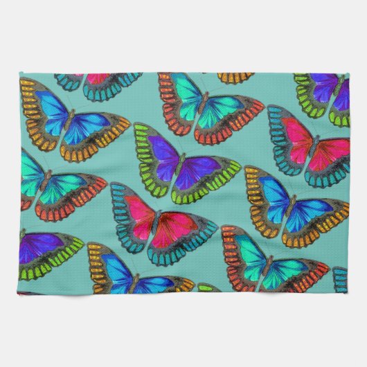  stijl kleurrijke Monarch Butterfly Kitchen Theedoek (Horizontaal)