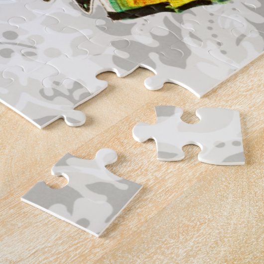 stijl kleurrijke vlinder Puzzle Legpuzzel (Zijkant)