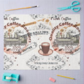  stijl koffiepatroon tissuepapier (Craft)