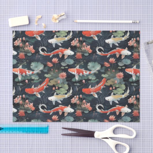  Stijl Koi Vis Decoupage Tissuepapier (Craft)