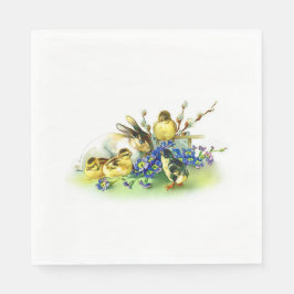  stijl konijntje & kuikens paasservetten servetten