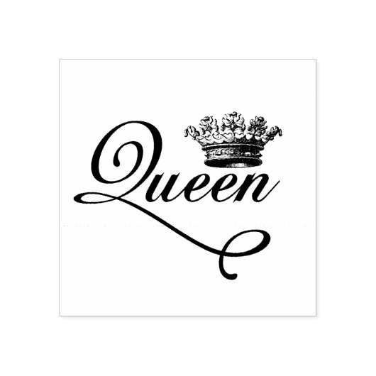  stijl Koningin van alles kroonplanner Rubberstempel (Afrduk)