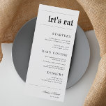 stijl krant kijken laat eten bruiloft menu<br><div class="desc">Dit elegante huwelijksmenu met aangepaste tekst en subtiele grijze achtergrond zou een prachtige toevoeging aan uw partij maken! Wijzig de tekst eenvoudig door te klikken op de "personaliseer deze sjabloon" optie.</div>
