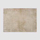 stijl krant op een rustieke achtergrond tissuepapier (Voorkant)