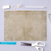 stijl krant op een rustieke achtergrond tissuepapier (Craft)