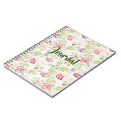  stijl kruissteek bloemenpatroonjournaal notitieboek (Linkerzijde)