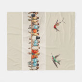 stijl kudde van zittende vogels fleece deken (Voorkant (Horizontaal))
