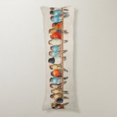  stijl kudde van zittende vogels lichaamskussen (Voorkant Verticaal)