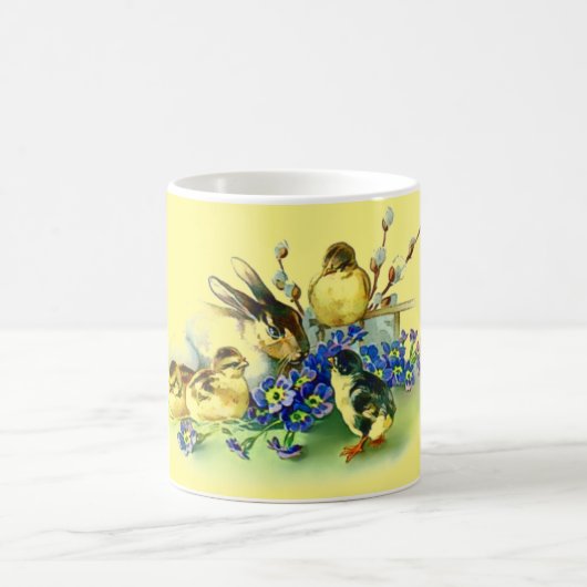 stijl kuikens & konijn paasfeest Mok (Center)