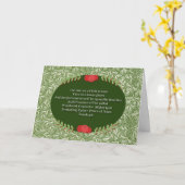  stijl kunst bijbel vers kerstvakantie kaart (Gele Bloem)