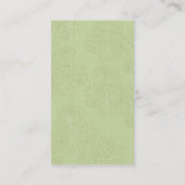 Stijl, Ladybug en Lace Green Floral Visitekaartje (Achterkant)