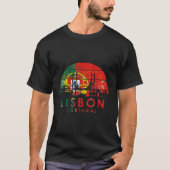 Stijl Landschap Hoofdstad Lissabon Portugal T-shirt (Voorkant)