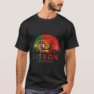 Stijl Landschap Hoofdstad Lissabon Portugal T-shirt