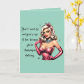 stijl, leuk wenskaart voor vrouwen kaart (Gele Bloem)