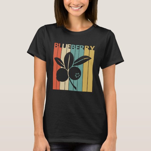 stijl Leuke Blueberry Fruit T-shirt (Voorkant)