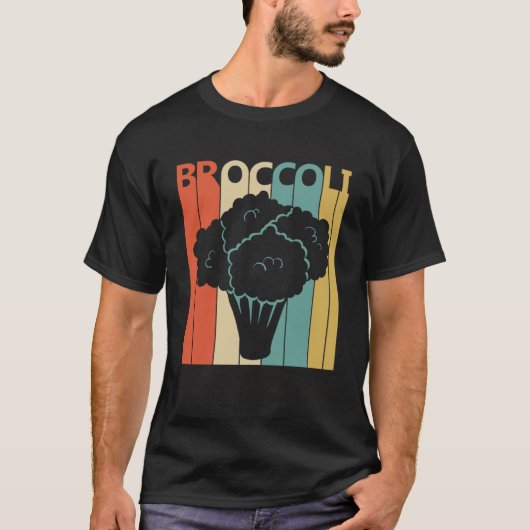 stijl Leuke Broccoli Groente T-shirt (Voorkant)
