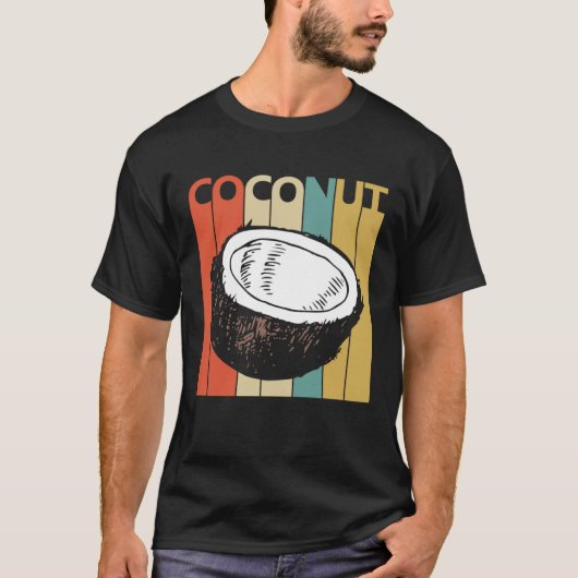  stijl Leuke Kokosnoot Fruit T-shirt (Voorkant)
