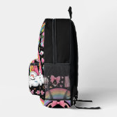 Stijl Leuke Meisjes Monogram Zwart School kinder Bedrukte Rugzak (Rechts)