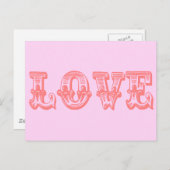  stijl liefde briefkaart (Voorkant / Achterkant)