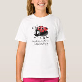  stijl lieveheersbeestje retro rood insecten T-shi T-shirt (Voorkant)