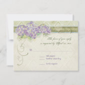 Stijl Lila Hydrangea - RSVP-reactiekaart RSVP Kaartje (Voorkant)