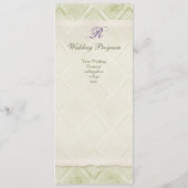 Stijl Lila Hydrangea - Wedding Programma Programmakaart (Achterkant)