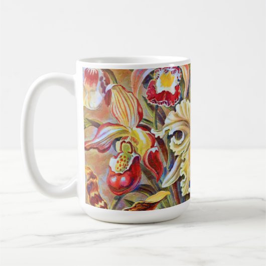 Stijl Lily Bloem Bloemenpatroon Mok Cup (Links)