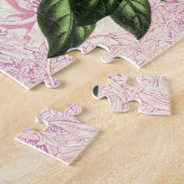  stijl Lily Bunch Mauve Pink Puzzle Legpuzzel (Zijkant)