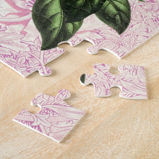  stijl Lily Bunch Mauve Pink Puzzle Legpuzzel (Zijkant)