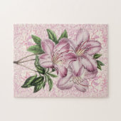  stijl Lily Bunch Mauve Pink Puzzle Legpuzzel (Horizontaal)