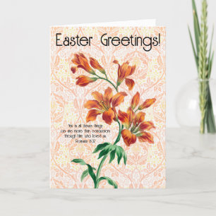  stijl Lily Flower Faith Paas Kaart