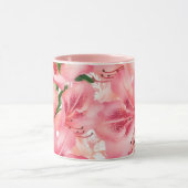  stijl Lily Flowers Roze Mok Cup (Midden)