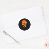 Stijl Lingcod Ronde Sticker (Envelop)