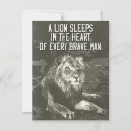  stijl LION inspirerend spreekwoord Kaart