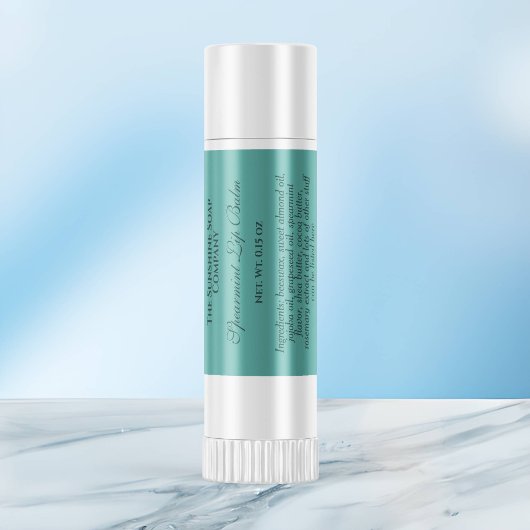  stijl lip balsem tube label - blauwgroen