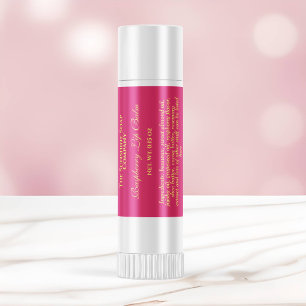 stijl lip balsem tube label - roze