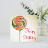 STIJL "LOLLIPOP"-KAART OP DE TWEEDE DAG IN KLEUR KAART (Staand voorkant)