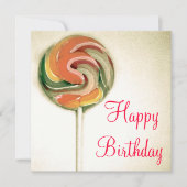 STIJL "LOLLIPOP"-KAART OP DE TWEEDE DAG IN KLEUR KAART (Voorkant)