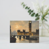  stijl Londen Reizen Big Ben Parlement Briefkaart (Staand voorkant)