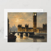  stijl Londen Reizen Big Ben Parlement Briefkaart (Voorkant / Achterkant)
