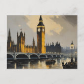  stijl Londen Reizen Big Ben Parlement Briefkaart (Voorkant)