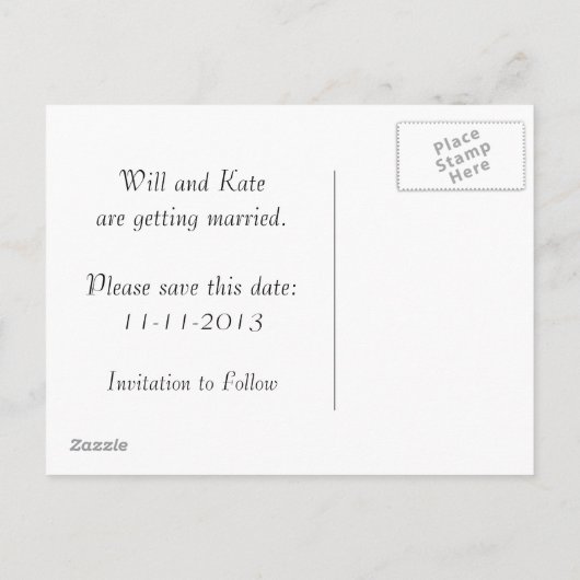 stijl Love Quote Save the Date Aankondigingskaart (Achterkant)