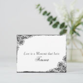  stijl Love Quote Save the Date Aankondigingskaart (Staand voorkant)