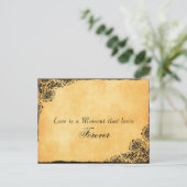  stijl Love Quote Save the Date Aankondigingskaart (Staand voorkant)