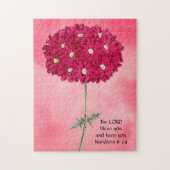  stijl Magenta Hydrangea Faith Puzzle Legpuzzel (Verticaal)